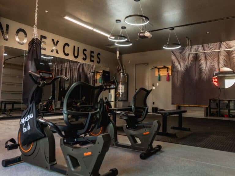 Fitness center and gym at Desert Recovery Centers luxury rehab in Arizona