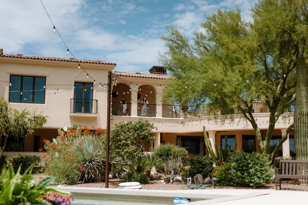 Mountain views from outdoor patio at Desert Recovery Centers Scottsdale Arizona